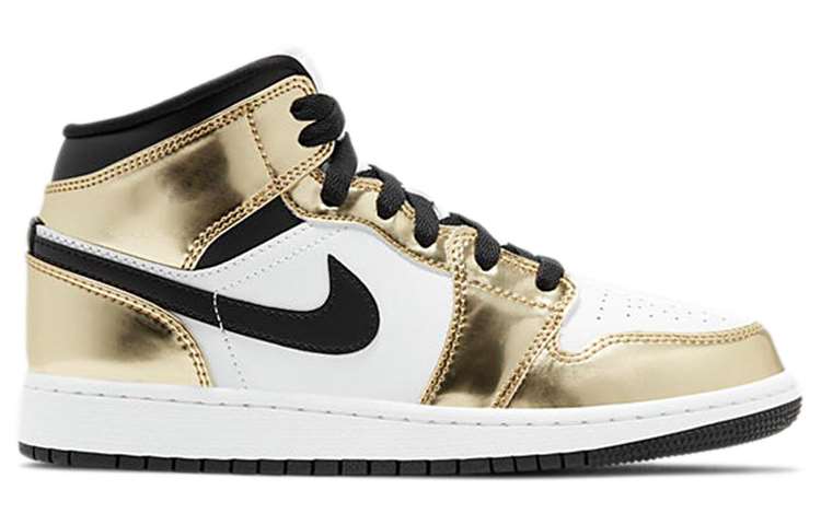 Jordan Air Jordan 1 Mid Metallic Gold GS