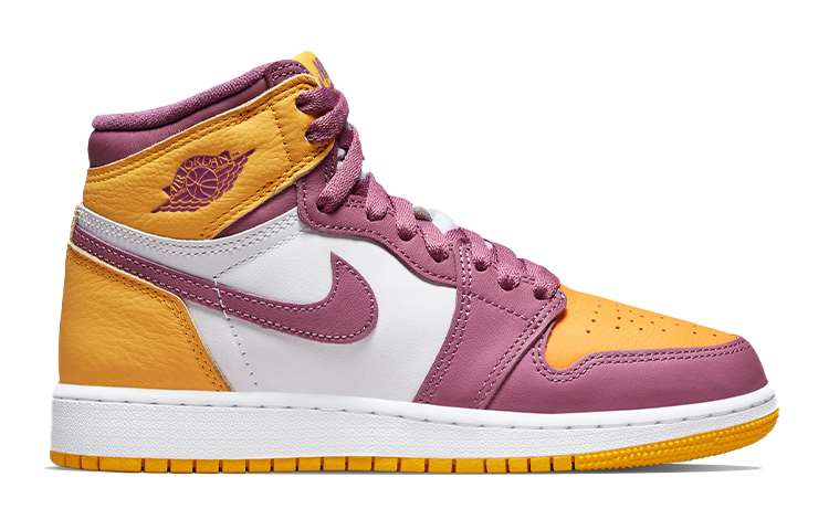 Jordan Air Jordan 1 Retro High OG "University Gold And Light Bordeaux" GS