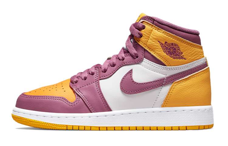 Jordan Air Jordan 1 Retro High OG "University Gold And Light Bordeaux" GS