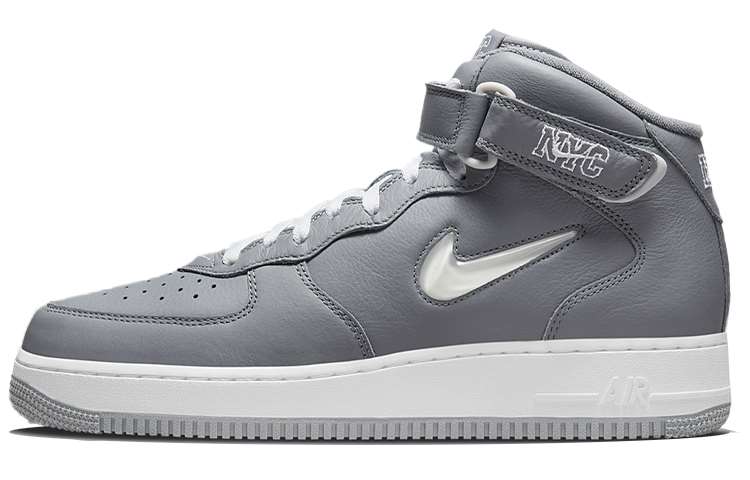 Air force 1 grey high top best sale