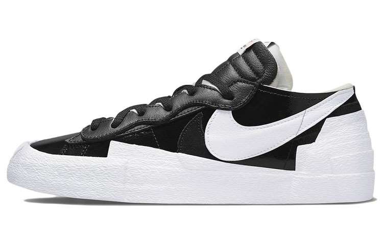 Sacai X Nike Blazer Low Black Patent Leather